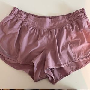 Pink lululemon shorts